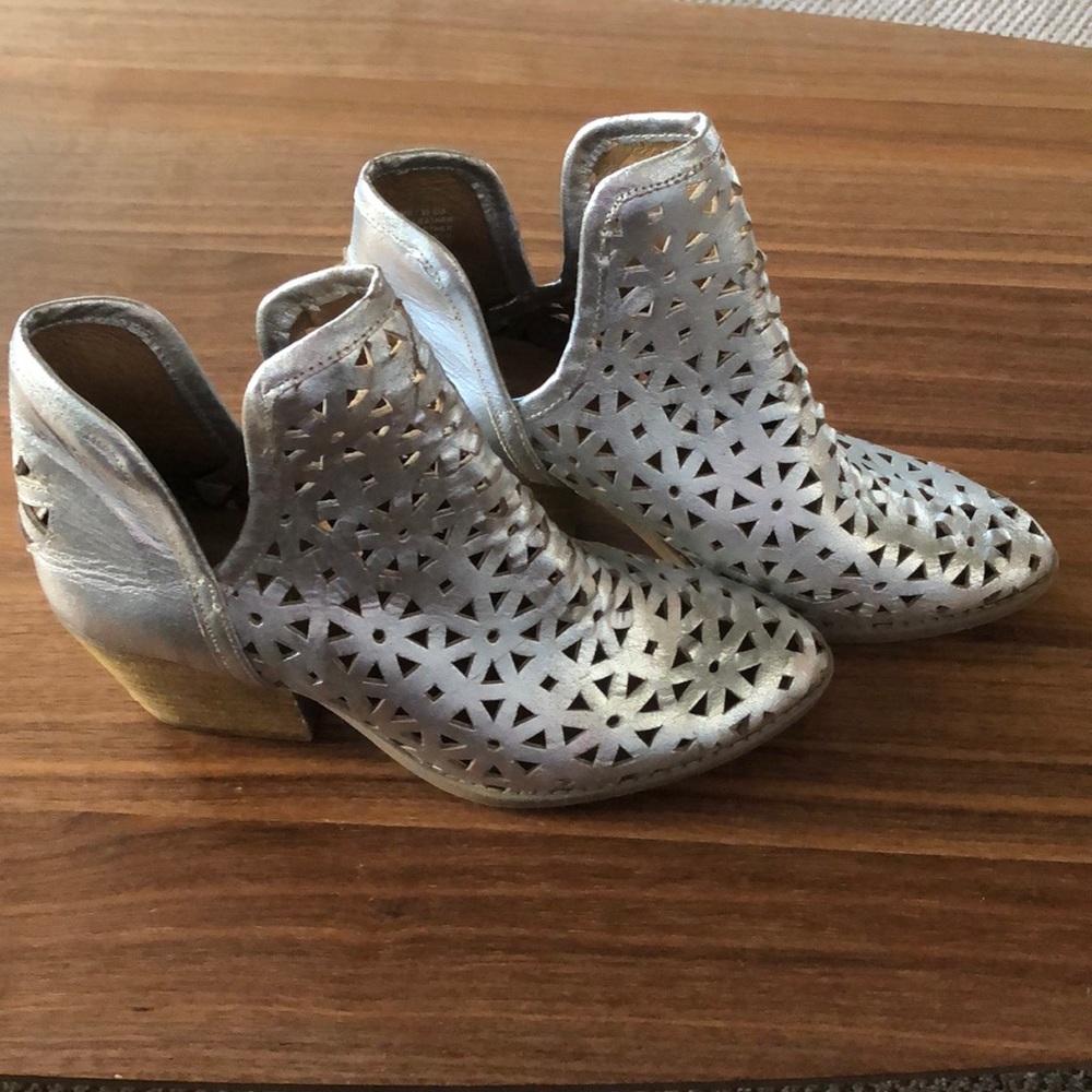 Silver Ankle Boot
